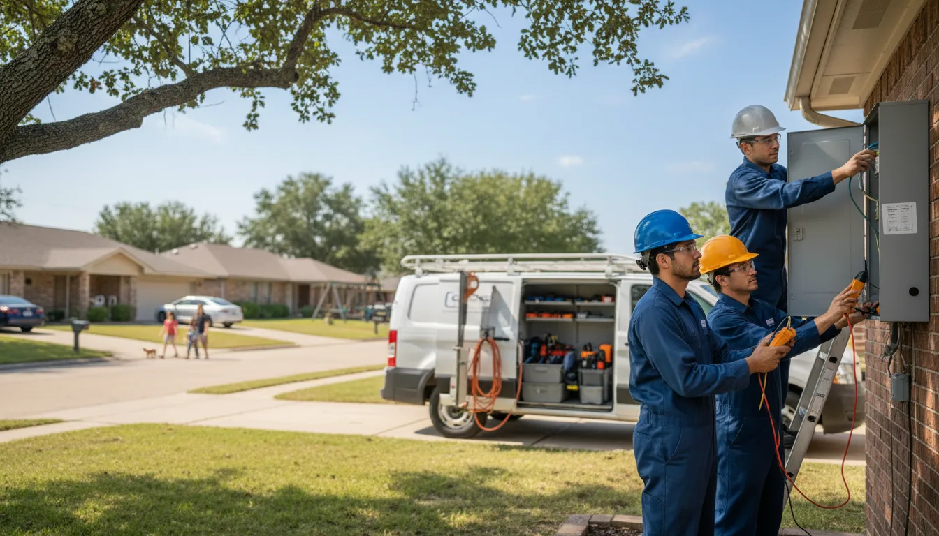 Certified electrician providing emergency electrical services in Tucker, AR